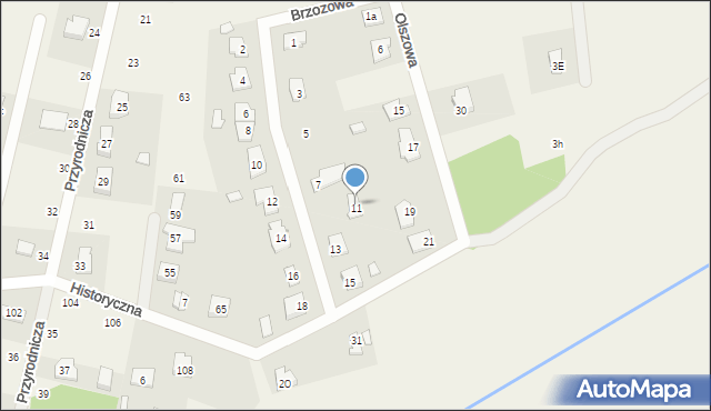 Dębe Wielkie, Brzozowa, 9, mapa Dębe Wielkie