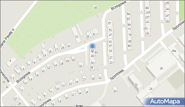 Dębica, Brzegowa, 26, mapa Dębicy