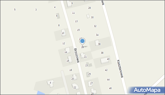 Dębogóra, Brzozowa, 19, mapa Dębogóra