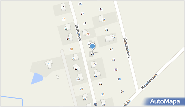 Dębogóra, Brzozowa, 25, mapa Dębogóra