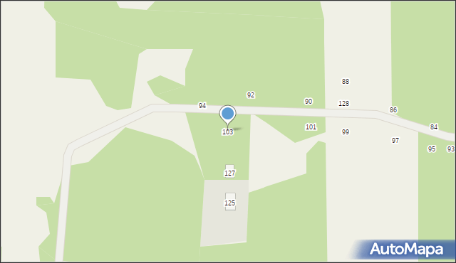 Dobczyn, Brzozowa, 103, mapa Dobczyn