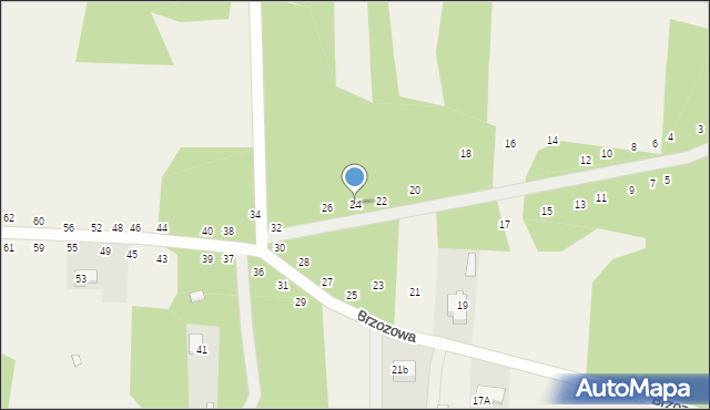 Dobczyn, Brzozowa, 24, mapa Dobczyn