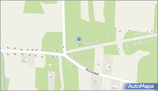 Dobczyn, Brzozowa, 26, mapa Dobczyn