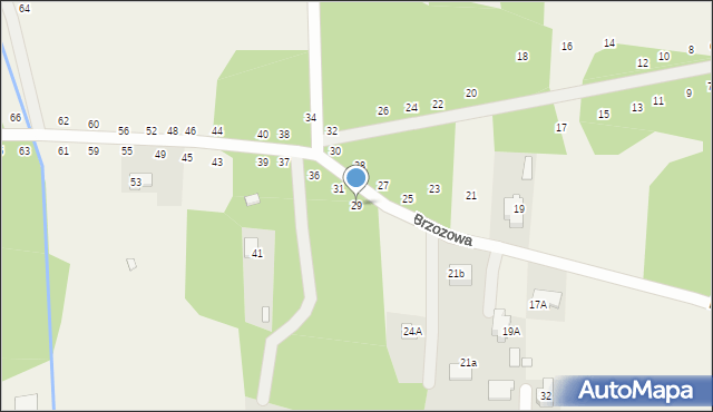 Dobczyn, Brzozowa, 29, mapa Dobczyn