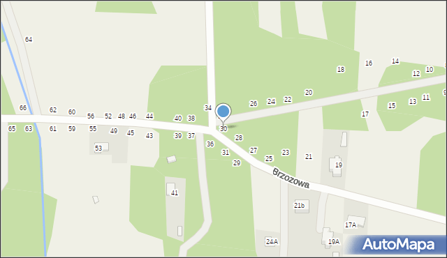 Dobczyn, Brzozowa, 30, mapa Dobczyn