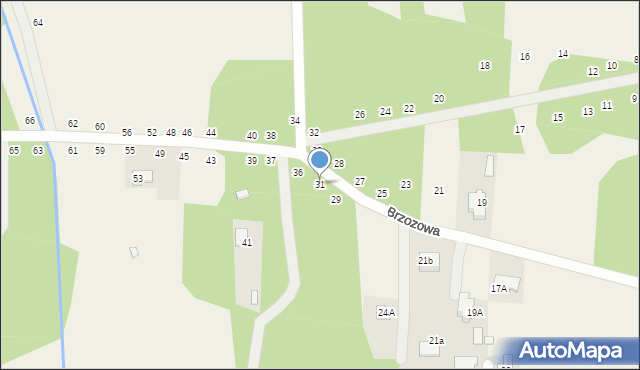 Dobczyn, Brzozowa, 31, mapa Dobczyn
