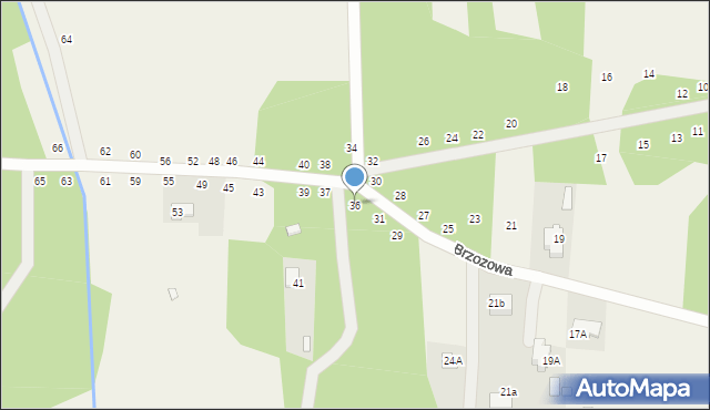 Dobczyn, Brzozowa, 36, mapa Dobczyn