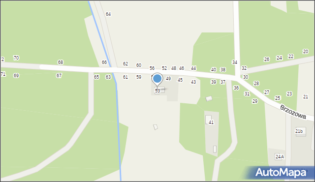 Dobczyn, Brzozowa, 53, mapa Dobczyn