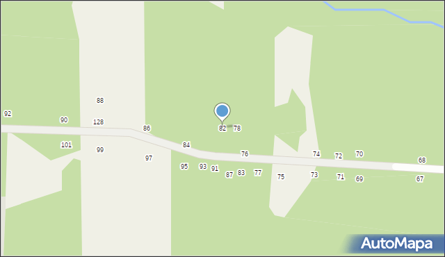 Dobczyn, Brzozowa, 82, mapa Dobczyn