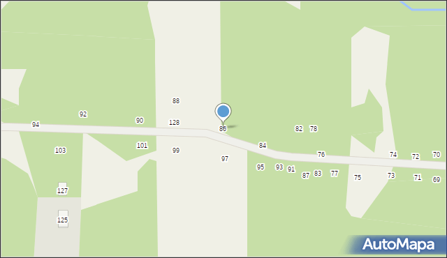 Dobczyn, Brzozowa, 86, mapa Dobczyn