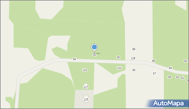 Dobczyn, Brzozowa, 92, mapa Dobczyn