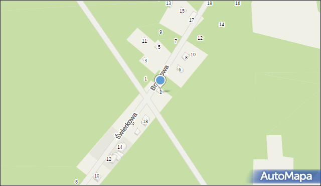 Dobków, Brzozowa, 2, mapa Dobków