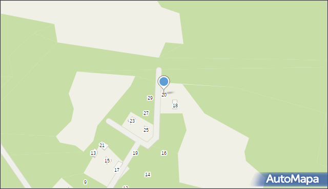 Dobków, Brzozowa, 20, mapa Dobków