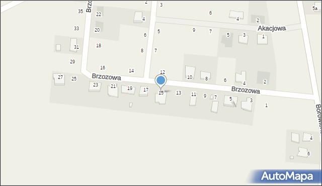 Dobrcz, Brzozowa, 15, mapa Dobrcz