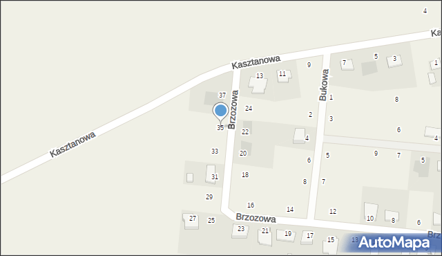 Dobrcz, Brzozowa, 35, mapa Dobrcz