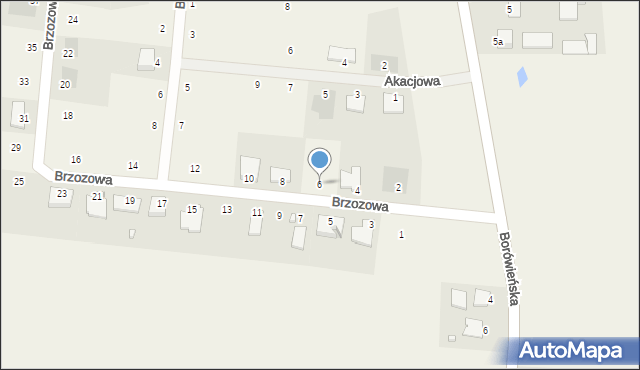 Dobrcz, Brzozowa, 6, mapa Dobrcz