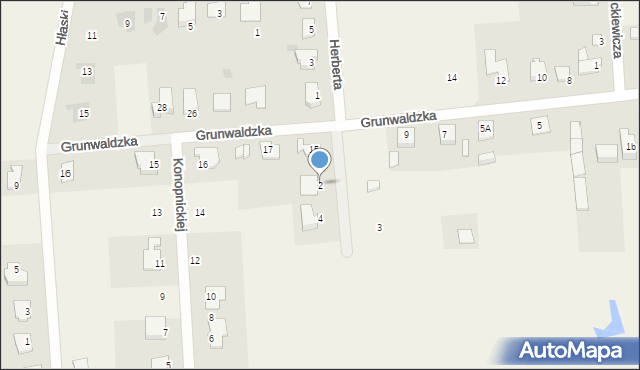 Dobroń, Broniewskiego Władysława, 2, mapa Dobroń