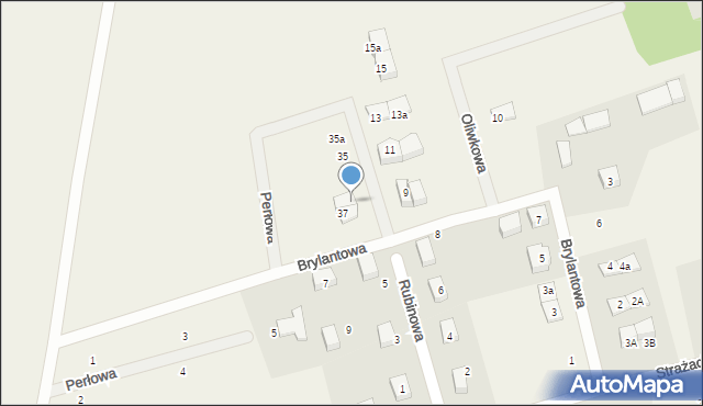 Dobrzewino, Brylantowa, 37a, mapa Dobrzewino