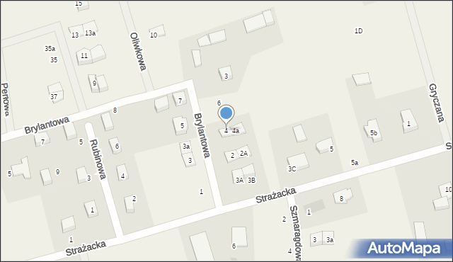 Dobrzewino, Brylantowa, 4, mapa Dobrzewino