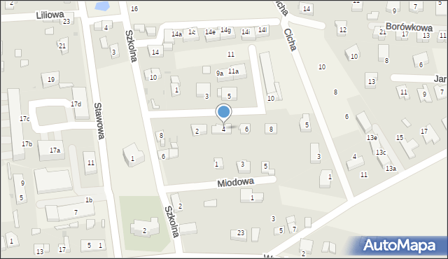 Dobrzykowice, Brzozowa, 4, mapa Dobrzykowice