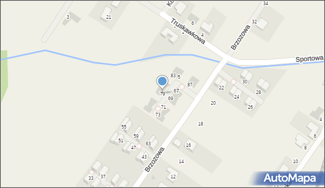 Domasław, Brzozowa, 79, mapa Domasław