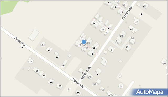 Domasław, Brzozowa, 9, mapa Domasław