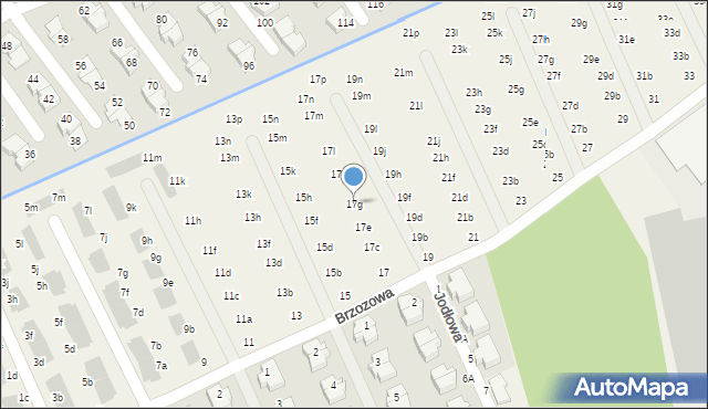 Domaszczyn, Brzozowa, 17g, mapa Domaszczyn