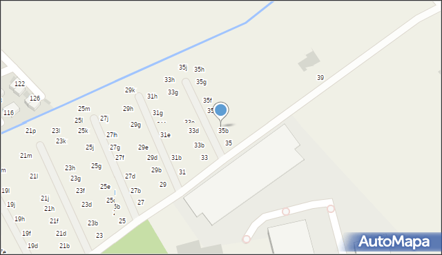 Domaszczyn, Brzozowa, 35c, mapa Domaszczyn