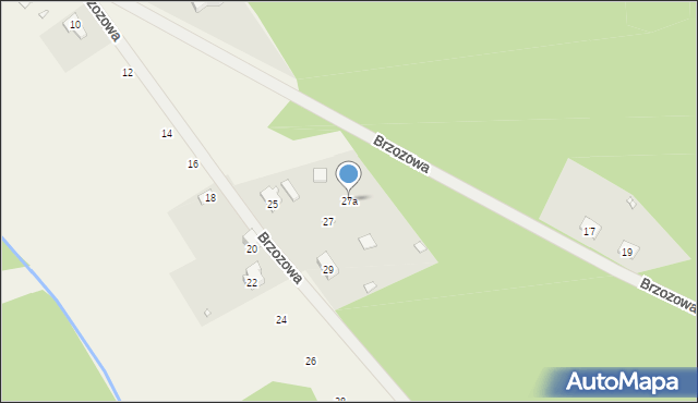 Dominikowo, Brzozowa, 27a, mapa Dominikowo