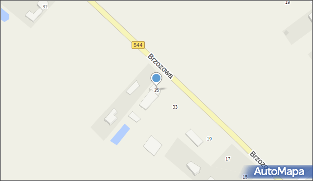 Drężewo, Brzozowa, 35, mapa Drężewo