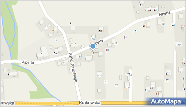 Dulowa, Brata Alberta, 8, mapa Dulowa