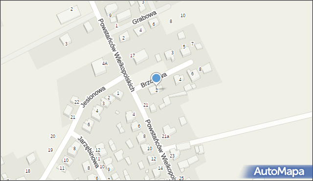 Duszniki, Brzozowa, 2, mapa Duszniki