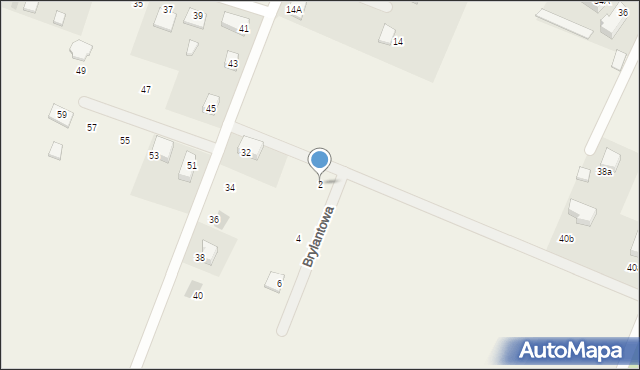 Dygowo, Brylantowa, 2, mapa Dygowo