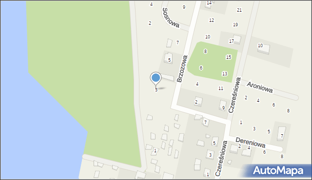 Dymaczewo Stare, Brzozowa, 3, mapa Dymaczewo Stare