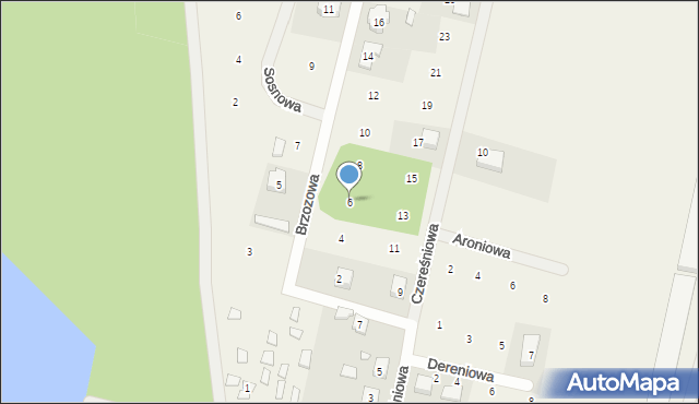 Dymaczewo Stare, Brzozowa, 6, mapa Dymaczewo Stare