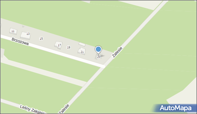 Dzbenin, Brzozowa, 23, mapa Dzbenin