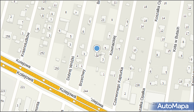 Dziekanów Leśny, Brzechwy Jana, 24, mapa Dziekanów Leśny