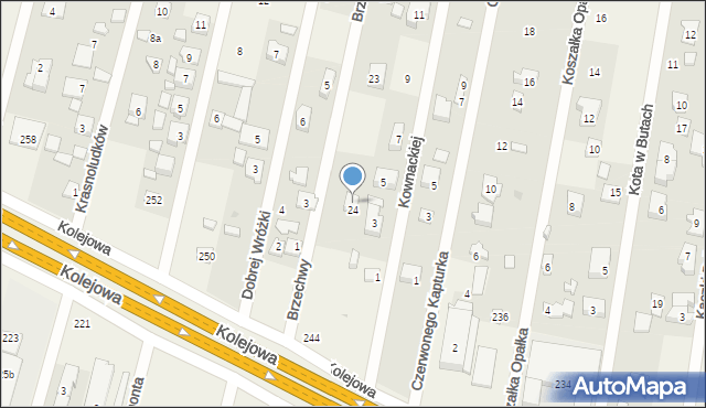 Dziekanów Leśny, Brzechwy Jana, 4, mapa Dziekanów Leśny