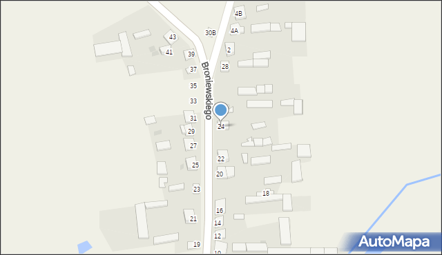 Dzierzgowo, Broniewskiego Władysława, 24, mapa Dzierzgowo