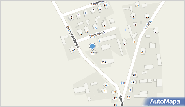 Dzierzgowo, Broniewskiego Władysława, 32, mapa Dzierzgowo