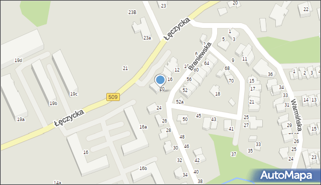 Elbląg, Braniewska, 22, mapa Elbląga