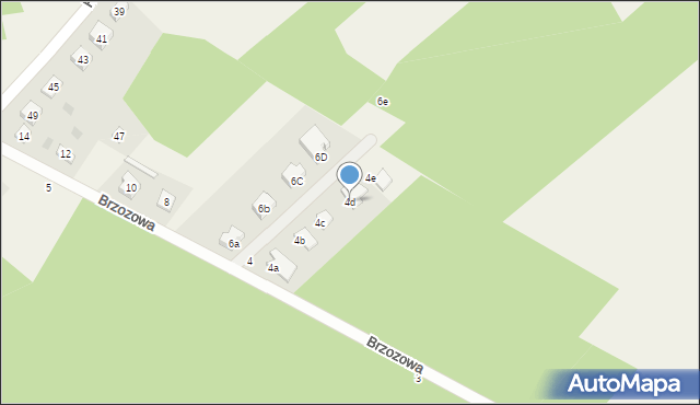 Frank, Brzozowa, 4d, mapa Frank