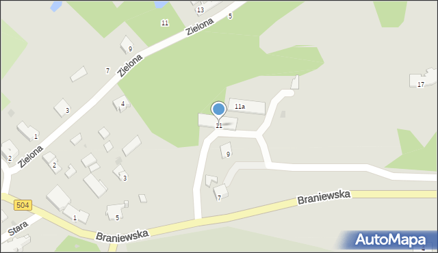 Frombork, Braniewska, 11, mapa Frombork