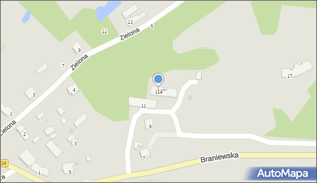 Frombork, Braniewska, 11a, mapa Frombork