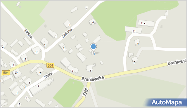 Frombork, Braniewska, 3, mapa Frombork