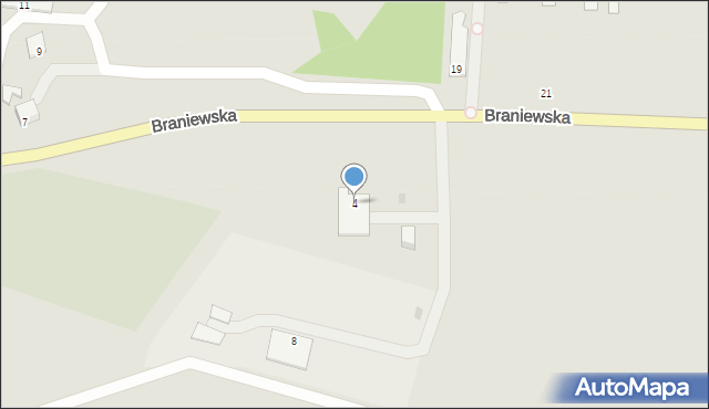 Frombork, Braniewska, 4, mapa Frombork