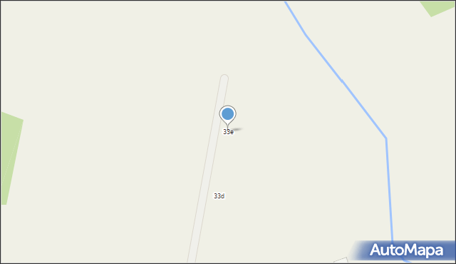 Gąbino, Brzozowa, 33e, mapa Gąbino