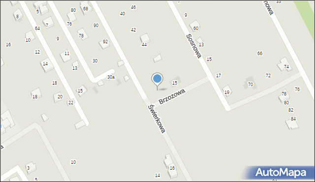 Garwolin, Brzozowa, 13, mapa Garwolin