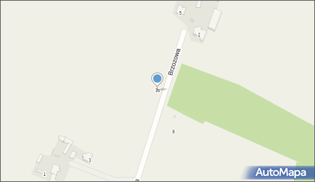 Gąsocin, Brzozowa, 3b, mapa Gąsocin