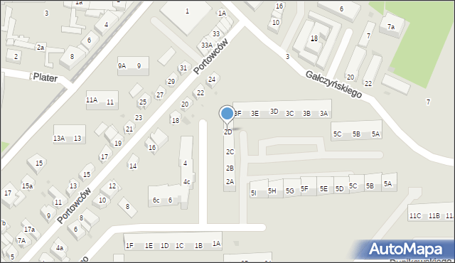 Gdańsk, Broniewskiego Władysława, 2D, mapa Gdańska